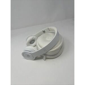 Beats Solo HD By Dre White WIRED On-Ear Headphone with Case ~ Tested No Cord